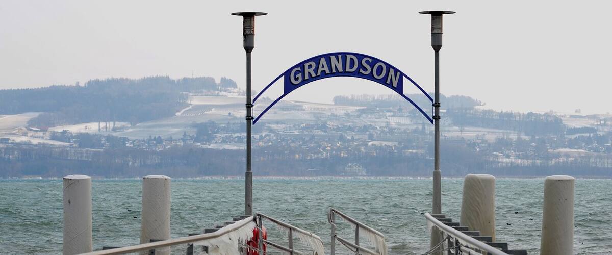 Pier of Grandson; Vaud, Switzerland.