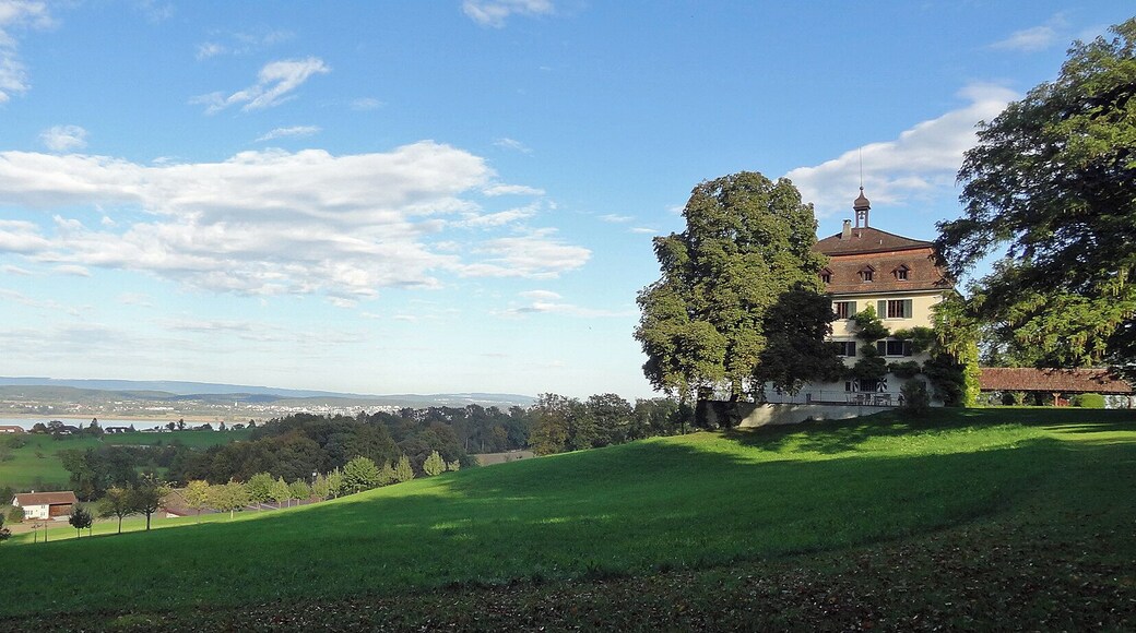 Wolfsberg Castle with adjoining landscape. Ermatingen, Switerland