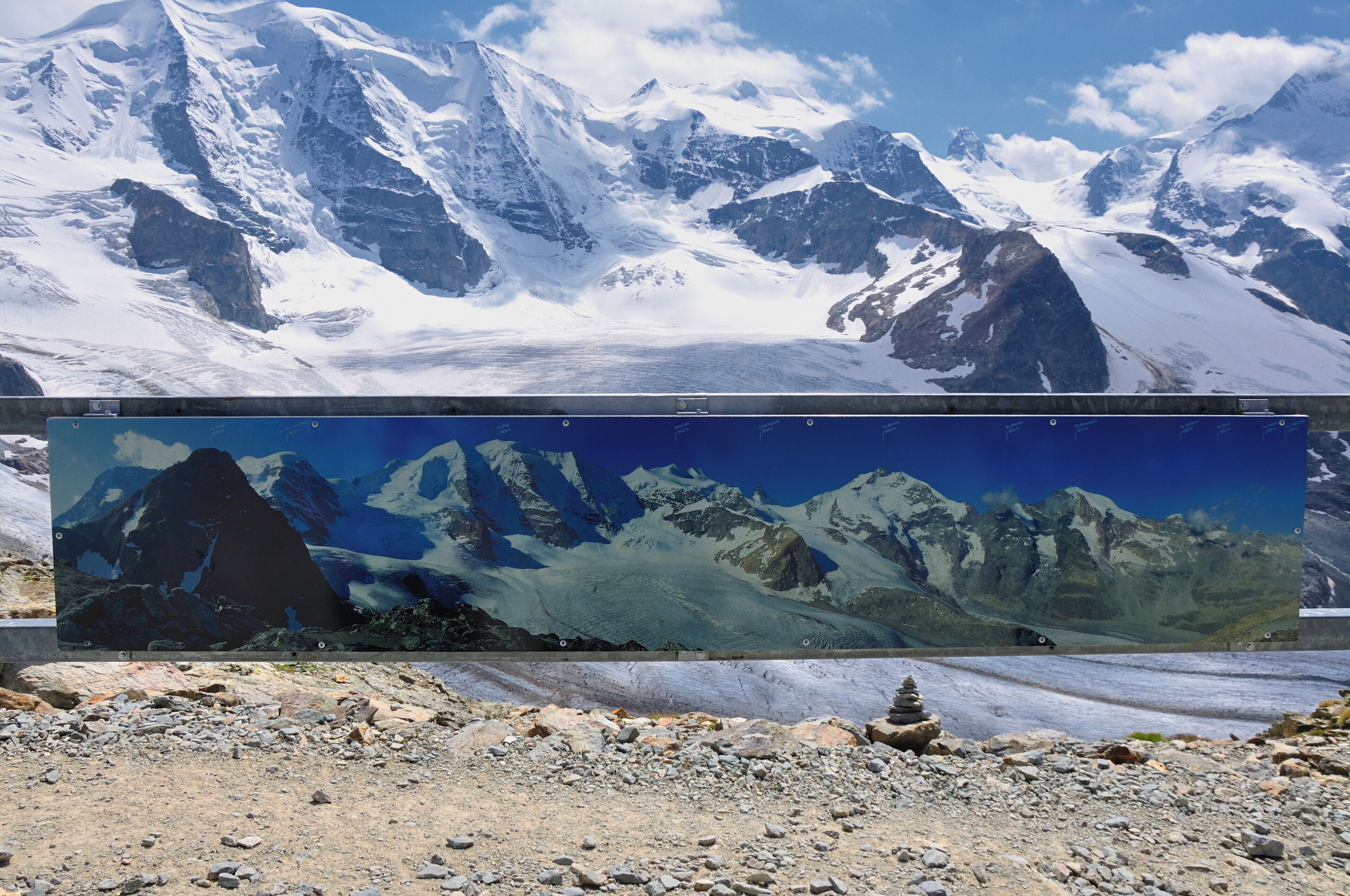 Switzerland, Graubünden, views from Diavolezza