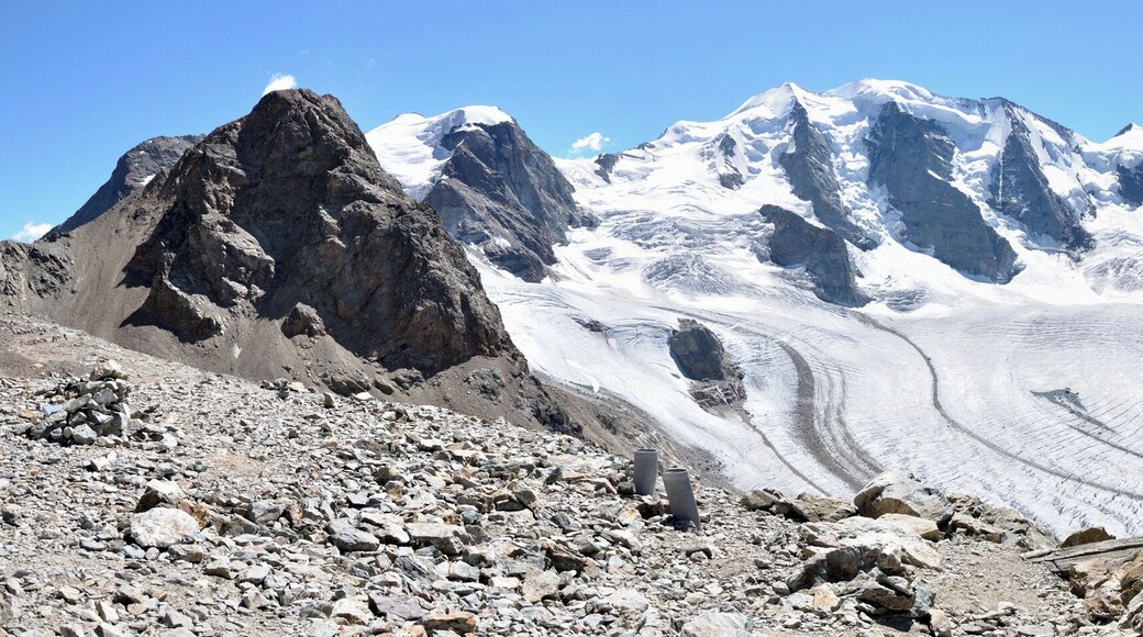Switzerland, Graubünden, view from Diavolezza