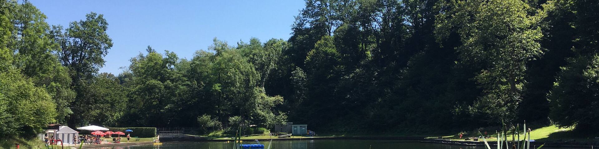 Der Laghetto in Astano TI von Nordwesten