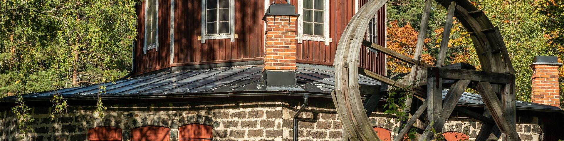 Old octagon shaped elevator shaft in Sweden