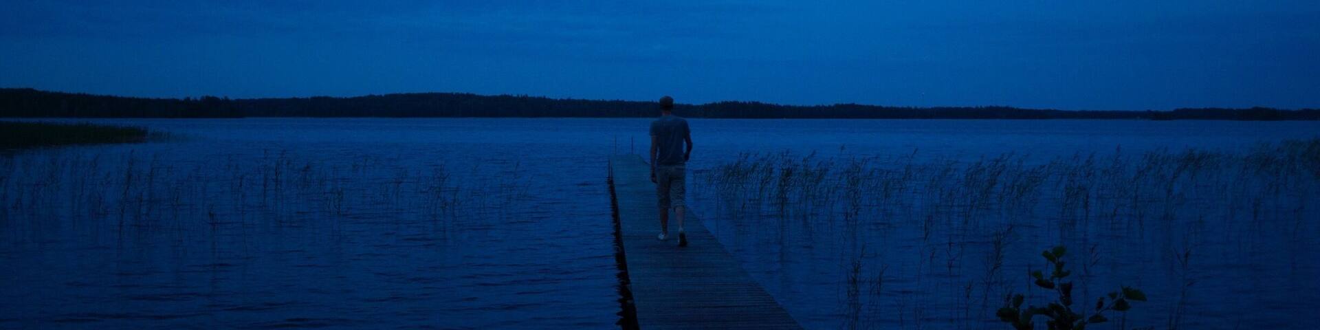 First night camping in the wild in Sweden. We stumbled upon a really nice spot just as the sun was setting, great place for some late night reflection