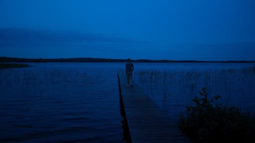 First night camping in the wild in Sweden. We stumbled upon a really nice spot just as the sun was setting, great place for some late night reflection