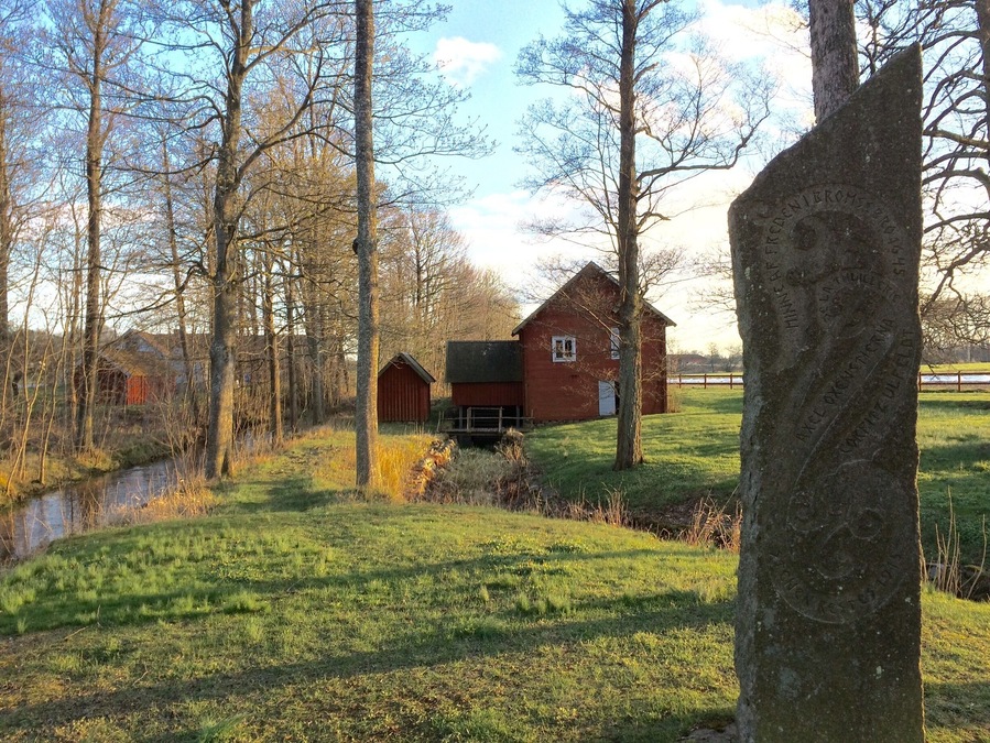 A nice spot for history buffs and a good picnic place. The peacestone is in memory of the peace of 1645, when one side of this river was Danish. Lots of information on boards around here.