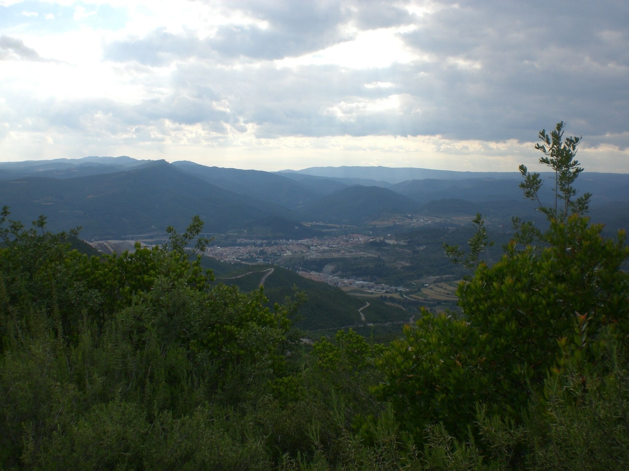 Súria des del Puig de Sants (juny 2011)