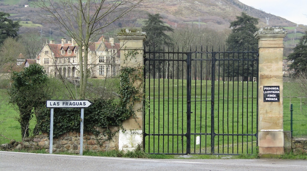 Hornillos Palace is located in the hamlet of Las Fraguas, Arenas de Iguña, Cantabria, Spain. The house was built in 1840 and was designed by the Scottish architect Ralph Selden Wornam and is an eclectic style of English neoclassical style and is one of the few examples of Victorian Architecture located in Spain. The house was used for exterior shots in the 2001 film "The Others" starring Nicole Kidman.