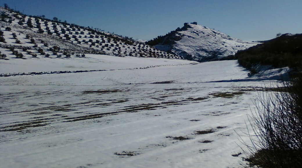 cerro del castillo desde la ñora, nevado