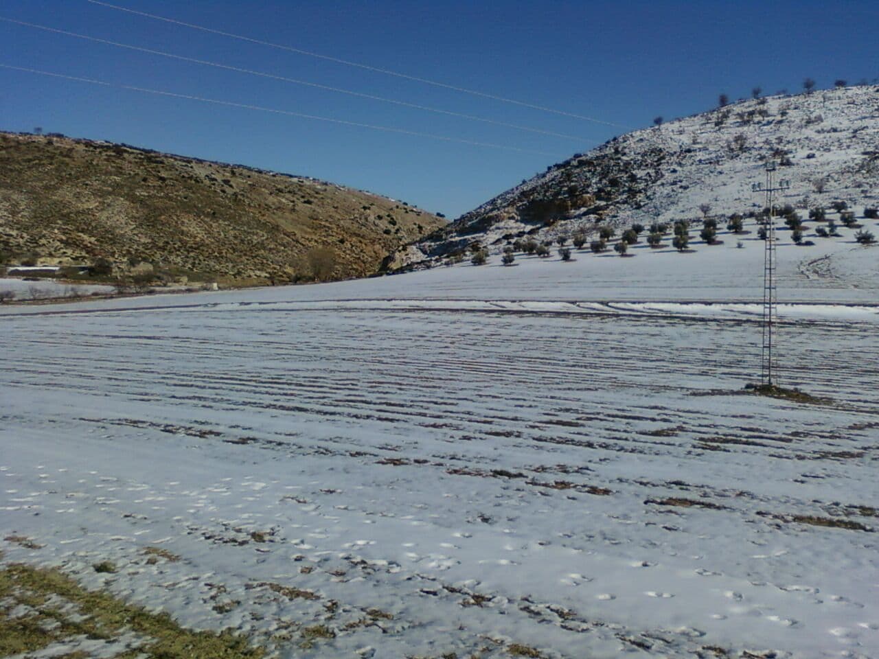cerradura del arroyo de la ñora, nevado