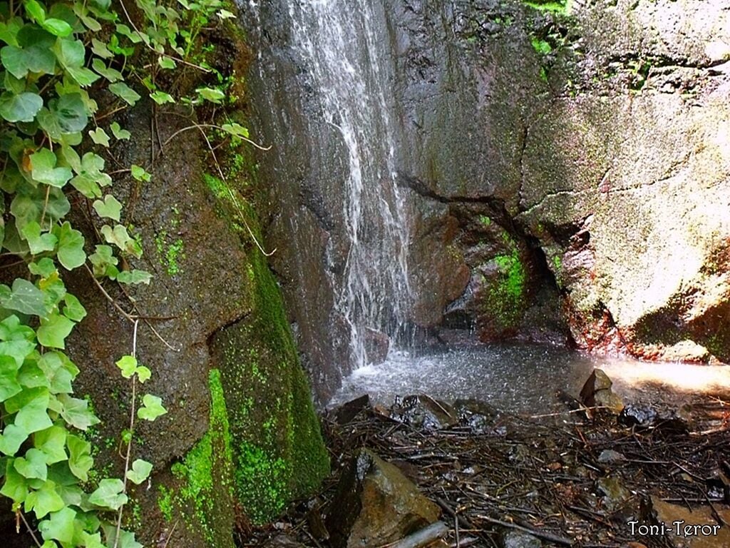 Parte de abajo de una cascada
