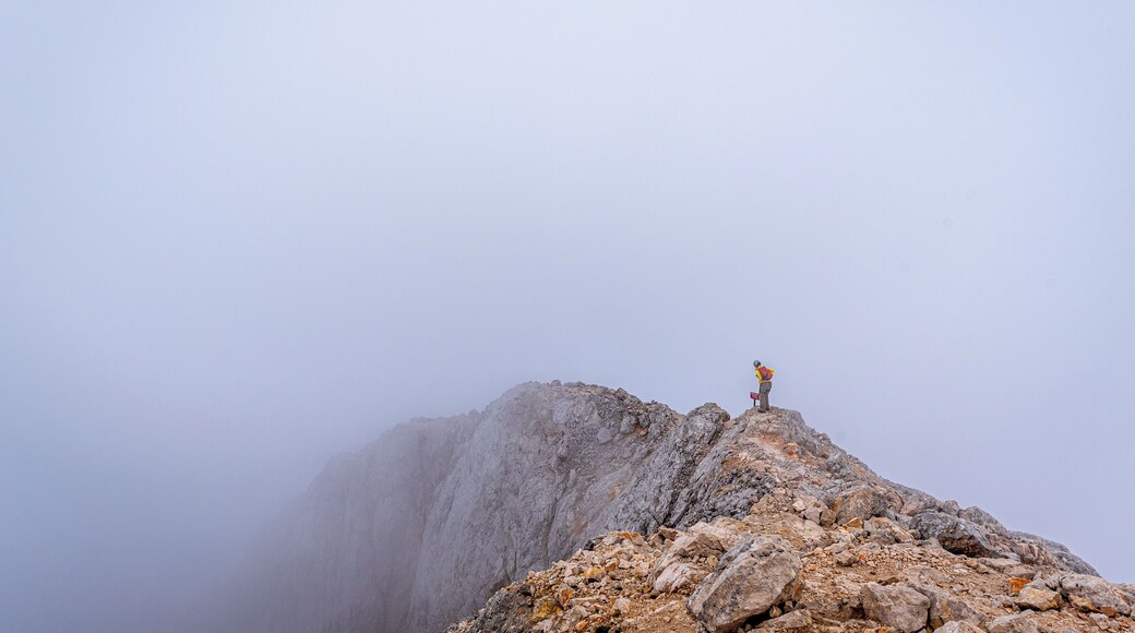 Descending from cloud covered Triglav - highest mountain in Slovenia.
#Adventure