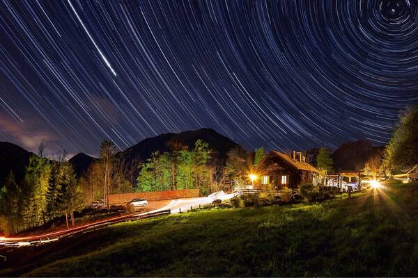 This is an excellent place to stay if you're visiting Kamnik and/or the KamniĆĄka Bistrica Valley. It is situated a few minutes' drive into the valley and is easiest to reach if you have your own set of wheels. The picture does not do the place justice. In reality the surrounding mountains are quite tall. The view from the second floor bathroom is breathtaking đ