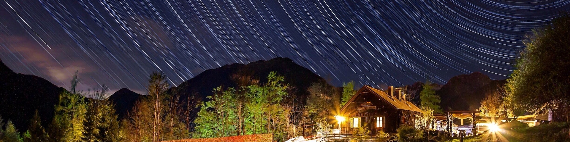 This is an excellent place to stay if you're visiting Kamnik and/or the Kamniška Bistrica Valley. It is situated a few minutes' drive into the valley and is easiest to reach if you have your own set of wheels. The picture does not do the place justice. In reality the surrounding mountains are quite tall. The view from the second floor bathroom is breathtaking 😄