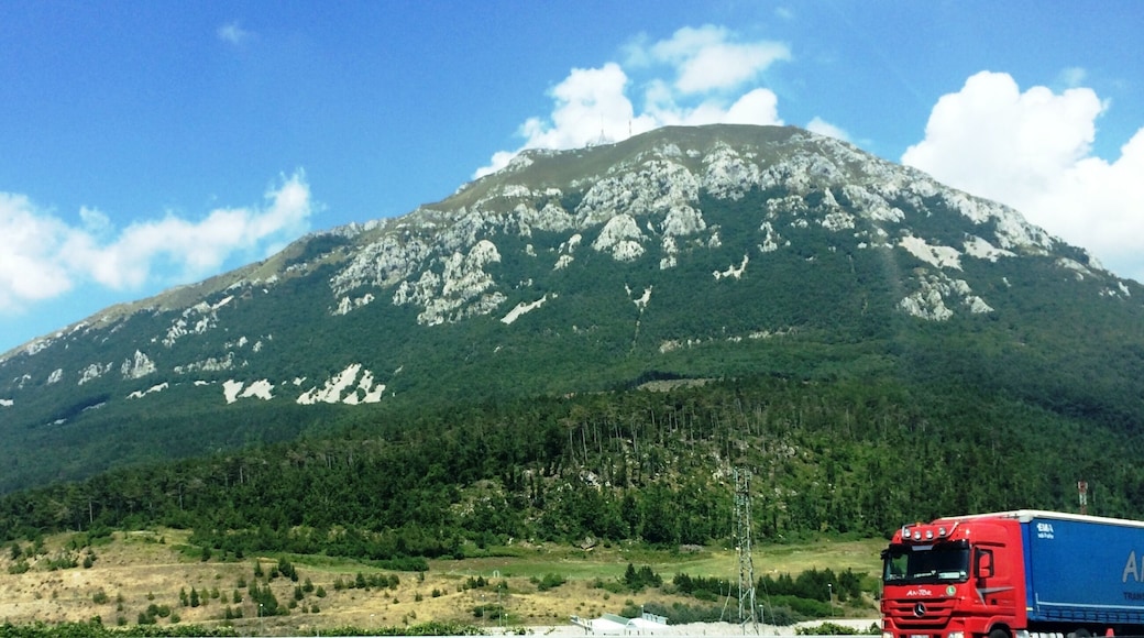 Image of the mountain of Nanos, just west of Postojna city, Slovenia.
