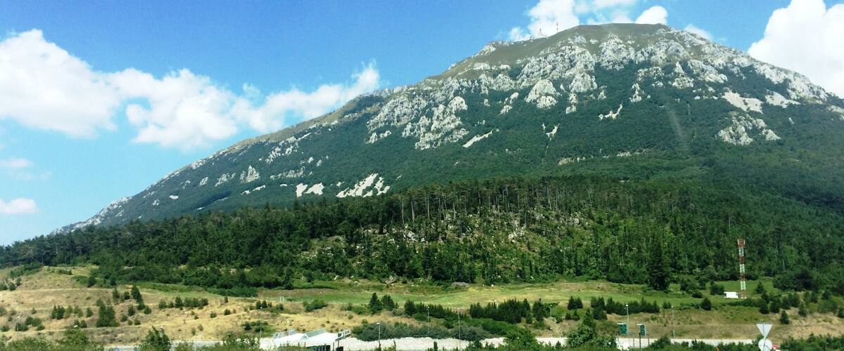 Image of the mountain of Nanos, just west of Postojna city, Slovenia.