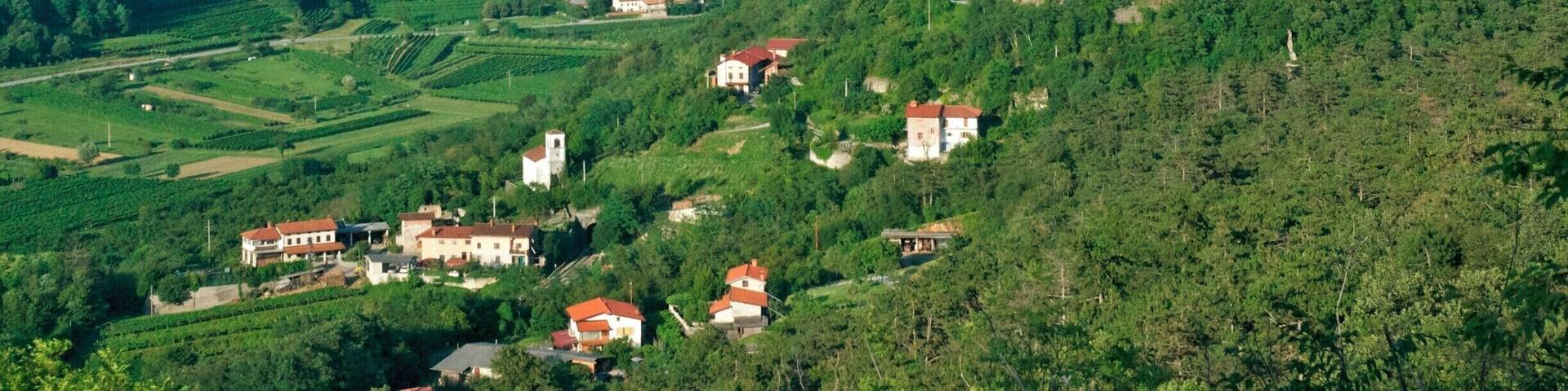 View on Branik and its castle - unfortunately the castle is closed for visitors
