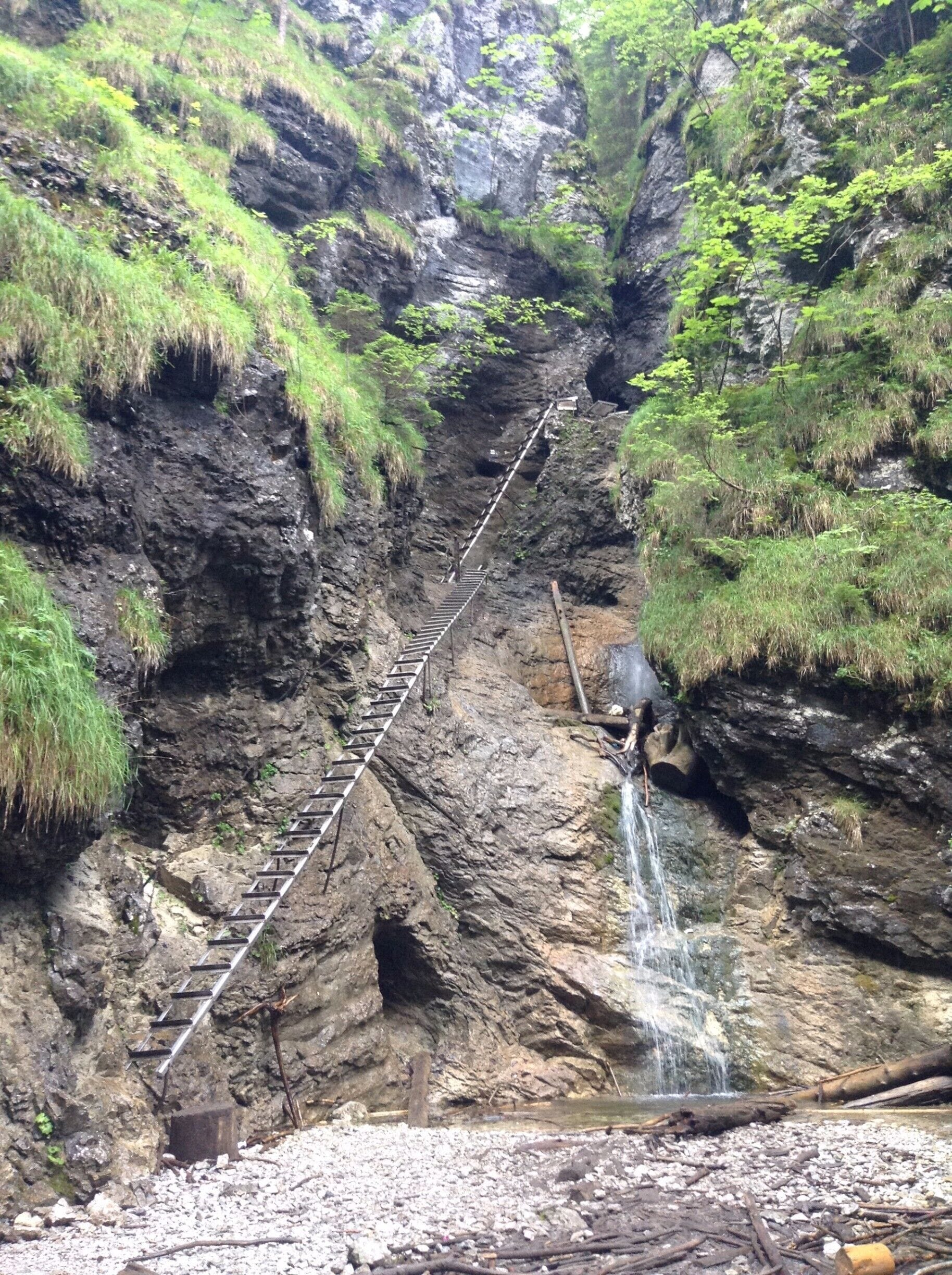 Slovenský raj (Slovak Paradise) is a national park in central Slovakia between Poprad and Spišská Nová Ves.

Photo was taken at the first waterfall on the Suchá Belá (dry white) gorge, which is the most popular of the 8 gorges that are open to the public. Over a distance of 4 km, a series of ladders and metal walkways provide access to the gorge, whilst minimising the human impact. Best to start your hike early if you want to avoid the crowds.

Entrance to the national park is €1.50 per day, or €3.50 for 3 days.

#nationalpark #hiking #nature #TakeAhike