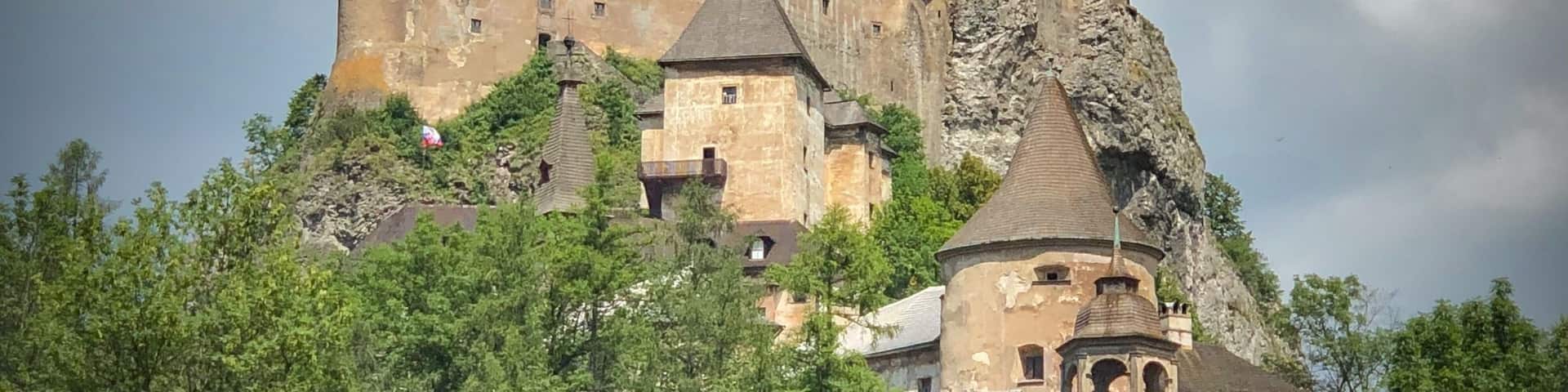 Orava Castle- such an amazing castle perched above the river