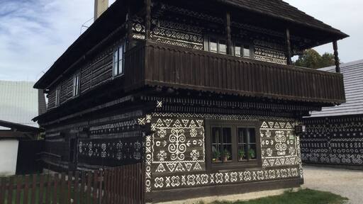 The village of ÄiÄmany is situated in StrĂĄĆŸovskĂ© vrchy, approximately half way between TrenÄĂn and ĆœĂlina.
This village was famous for embroidery of traditional folk costumes, which later grew into the intricate painting of similar designs on the wooden houses. Destroyed by fire in 1921, the village was rebuilt, only to be destroyed again during WWII. Rebuilt for a second time with state aid, the village was the first in the world to be declared a âReserve of Folk Architectureâ.
Not the easiest place to get to. A bus from Ćœilina (via Rajec), or do as I did, and hike there from the village of Zliechov. The famous Cesta hrdinov SNP hiking trail passes through the village.
#architecture #hiddengem #hiking