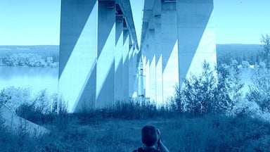 Beska bridge over the Danube was built under the project of the highway Belgrade - Novi Sad - Subotica . The total length of the bridge is 2.250m, a width of 14.4m. The bridge has three lanes for road traffic (full profile to one side of the highway) and two footpaths width 1.7m Due to the large differences in altitude of the left and right banks of the Danube, the bridge is designed with a slope of 2.3%, which is also and the maximum gradient on the highway . During the middle water levels on rising 51m above the Danube.
#BVSBlue