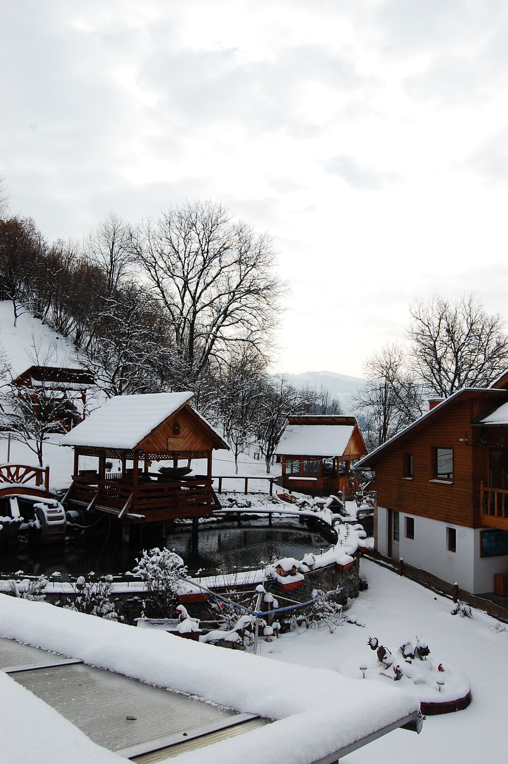 Very nice accommodation in Maramures! The food is good, the rooms are large, they even have their own mini-Mocanita [narrow-gauge railway/train] in the courtyard. Visited in winter/early spring and summer. The charm of the region is unchanged.
#WinterWonders