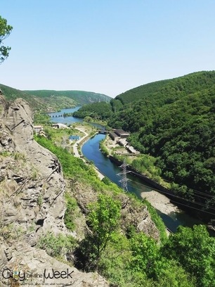 Somesul Cald Valley, Romania on a sunny summer day.