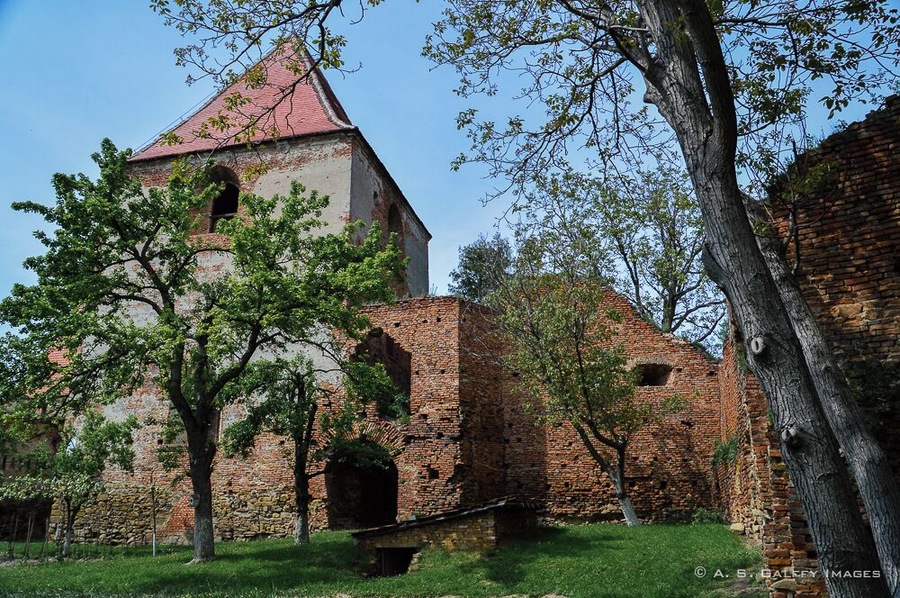 The Bell Tower in the Fortress of Slimnic, Romania