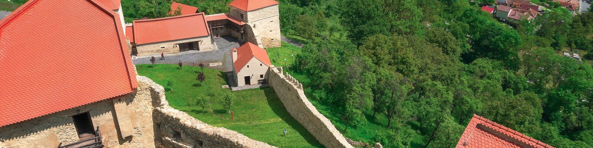 Bastions and walls in Rupea Citadel.
http://www.alwayswanderlust.com/sibiu-romania-the-heart-of-transylvania/
