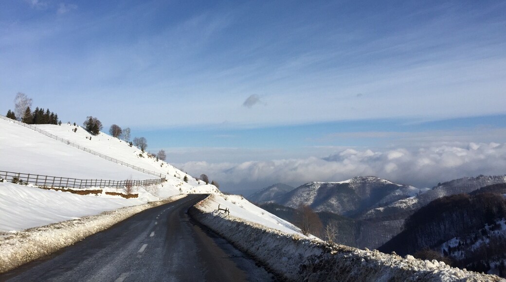 Driving from #sibiu to Paltinis a must for every visitor in the area - you will be able to ski or hike and enjoy a view like this #roadtrip