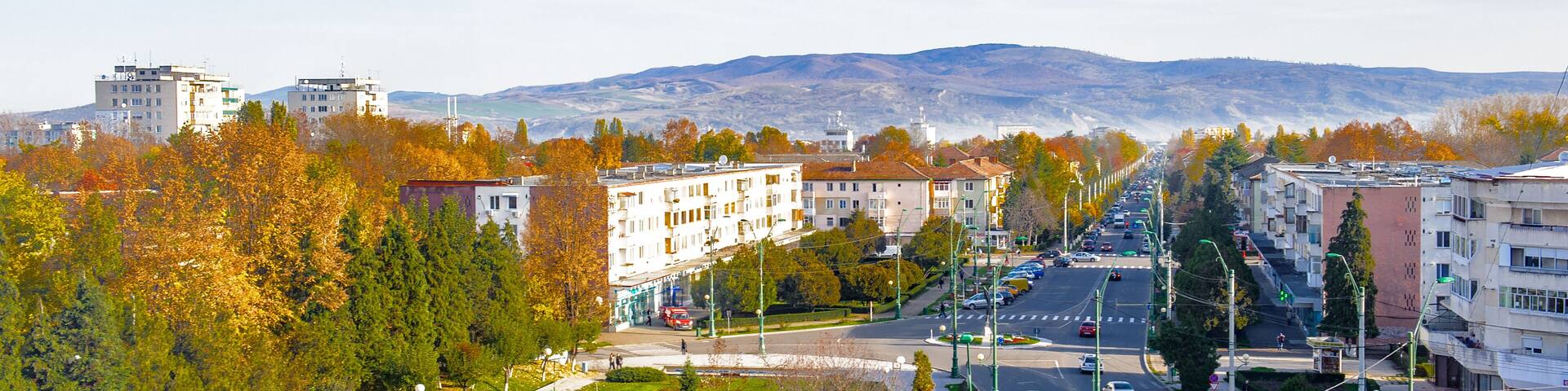 It's Panorama of Onesti, Bacau County, Romania