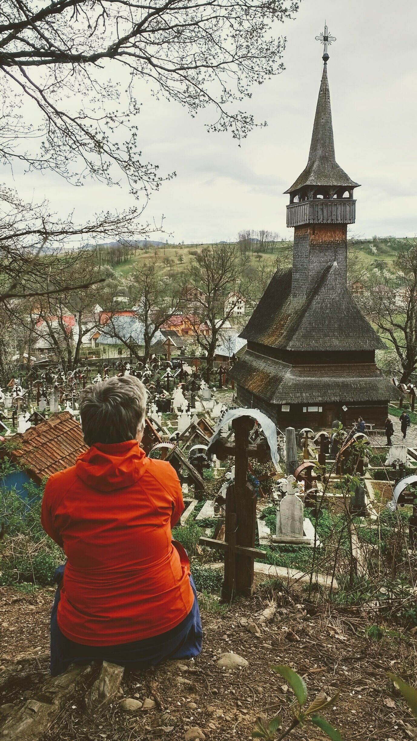 I went back, after 5 years. Although a bit fearful when stepping inside the courtyard, I found the same feeling that filled my heart. Immense peace before the oldest wooden church in Maramures and awe before the mellow #Green hills in sight.

P.S. Find out more about the richness of Maramureș-- 
https://bit.ly/3avNql6