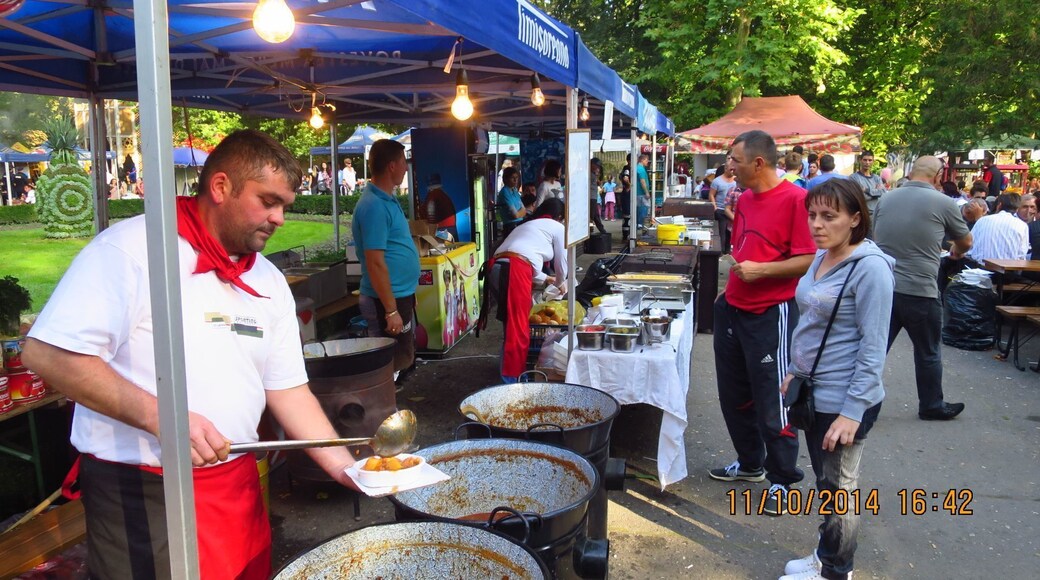 Buzias Market is a pleasant place to eat alot of various foods prepared on a spot
#Market
