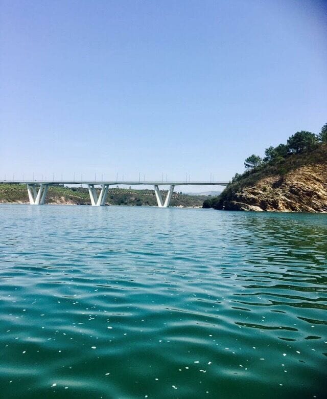 Green waters of the Mira swirls! 