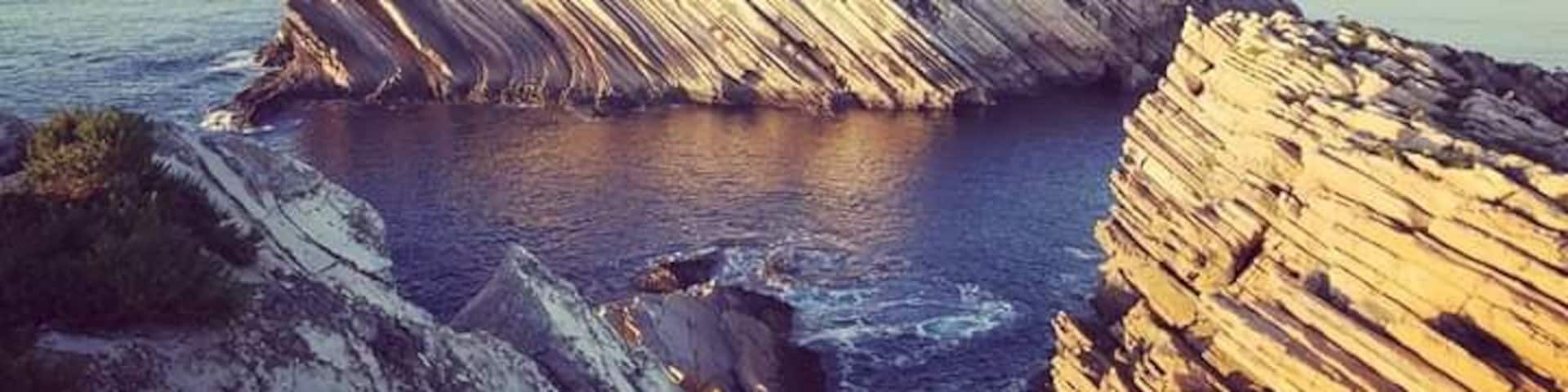 Baleal is a small island located 3 kilometres north of Peniche, in the western region of Portugal, separated from the mainland by a tombolo. At the extremity of the island one can find the inaccessible ilhota das Pombas and the ilhéu de Fora. Baleal has a past related to whaling.