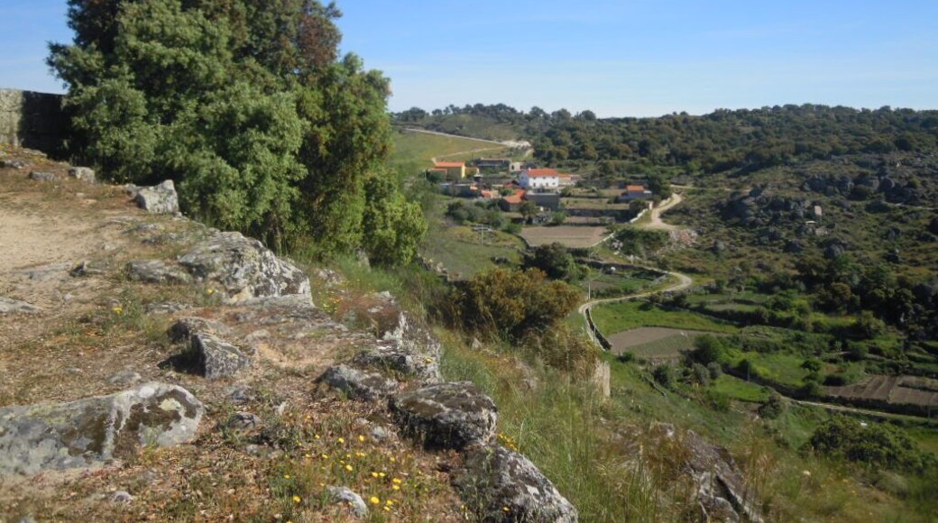Castle ruins in the village of Castelo Mendo, Portugal