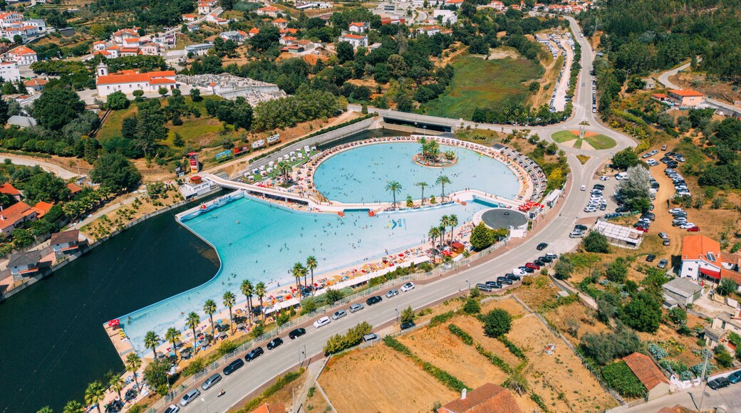 Portugal, Castanheira de Pera, August 2022 - Praia das Rocas, Aerial Photography.