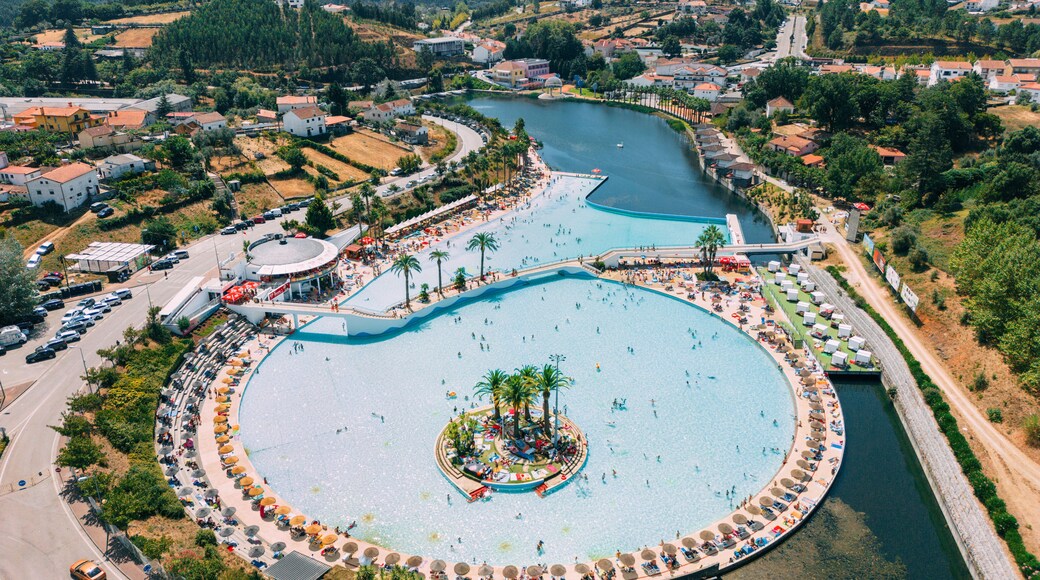 Portugal, Castanheira de Pera, August 2022 - Praia das Rocas, Aerial Photography.