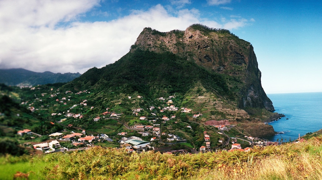 Panoramic landscape of Machico, Portugal, Europe