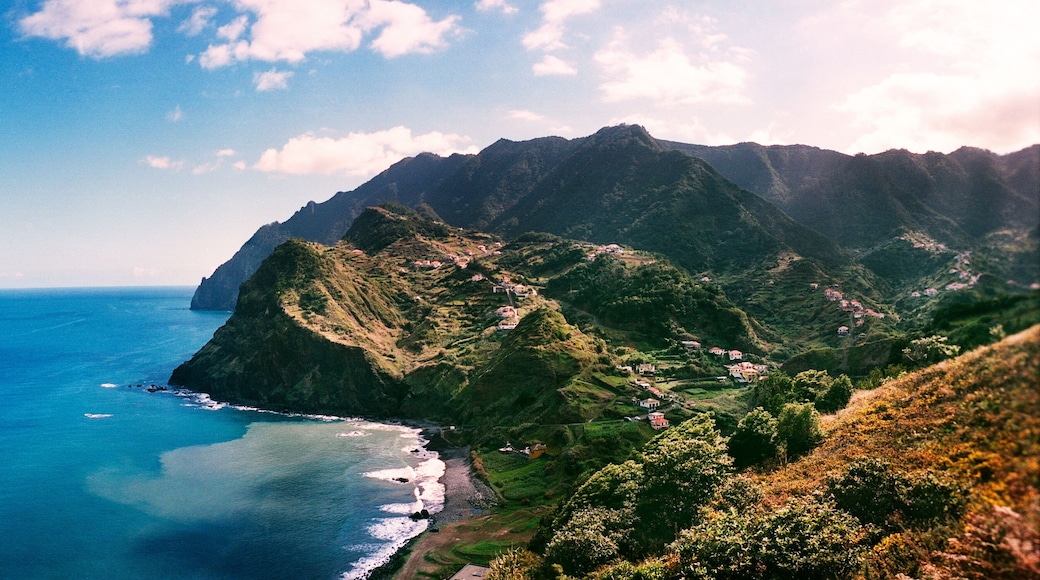 Panoramic image of Machico, Portugal, Europe