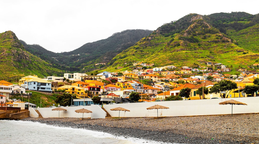 the city of canical on madeira island panorama
