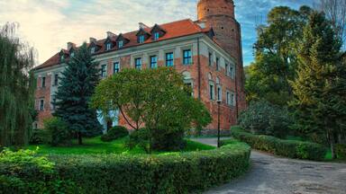 Gothic style castle located in Uniejow, Poland; Shutterstock ID 92302756