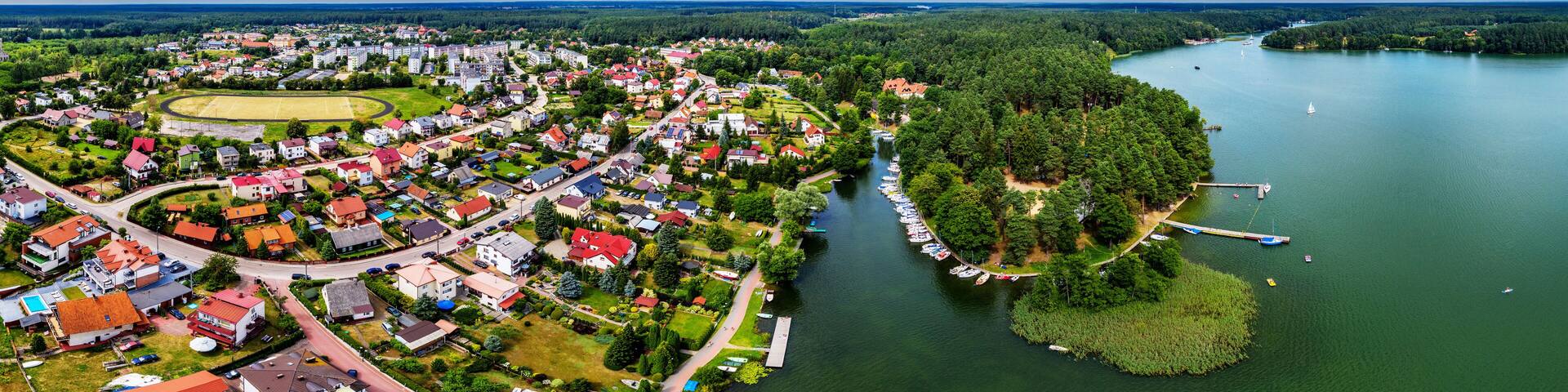 Ruciane-Nida na Mazurach w północno-wschodniej Polsce