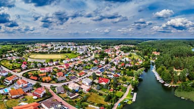 Ruciane-Nida na Mazurach w północno-wschodniej Polsce