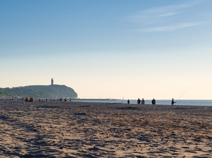 view of the beach during sunset; Shutterstock ID 493856716