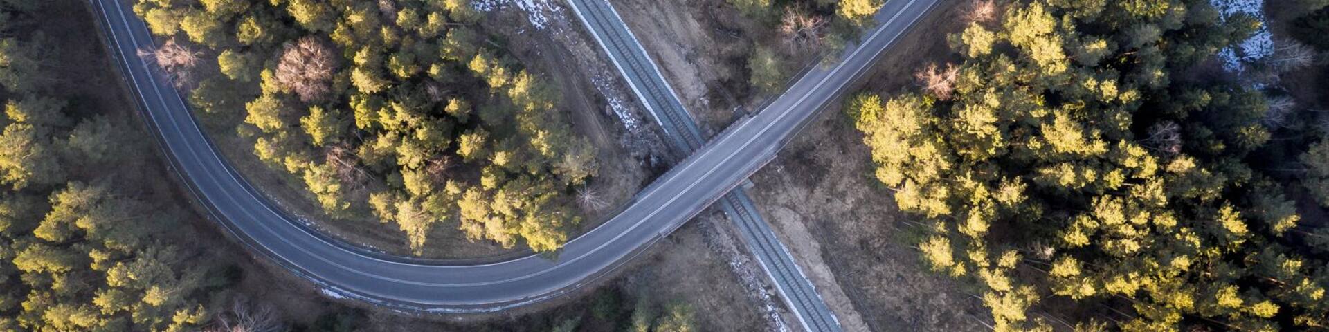 Train and road Junction in the north of Poland.
#OnTheRoad #poland #drone