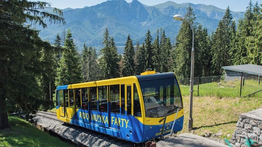 Gubałówka is a mountain in the Gubałowskie Foothills, above the Polish town of Zakopane. The mountain is a popular tourist attraction, offering commanding views of the Tatras and Zakopane.