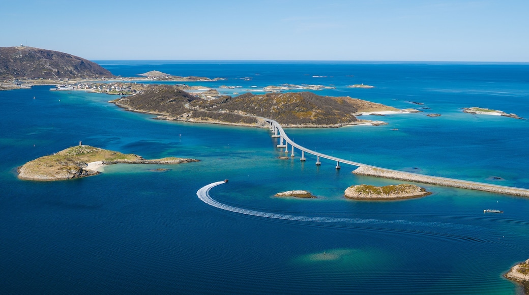 Coast of Sommaroy island, Northern Norway. Ornfloya Hiking Trail Sommaroy Tromso Norway.
