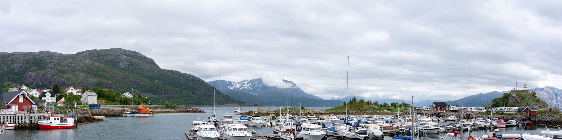 View from Lødingen at Hinnøya in Lofoten, Norway