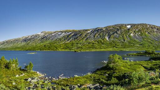 Bergsee in Norwegischer Landschaft bei Skjåk
