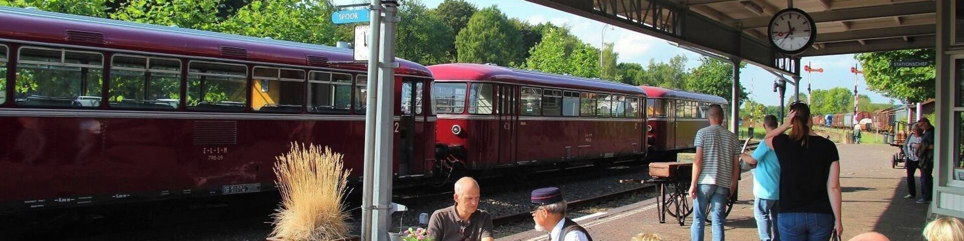 The Zuid-Limburgse Stoomtrein Maatschappij (South Limburg Steam Train Company) or ZLSM is a heritage railway operating in the south of the Netherlands. It runs over the border into Germany and has an extensive collection of stock. The ZLSM is currently partnered with the Great Central Railway in England, as they are both double-track preserved lines.
https://en.wikipedia.org/wiki/Zuid-Limburgse_Stoomtrein_Maatschappij
Original website :
http://www.zlsm.nl/